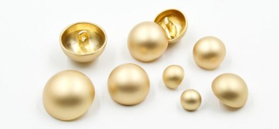 ZJ    球面蘑菇金屬高腳扣   襯衫扣  鋅合金電鍍  10mm 12mm 16mm  18mm  20mm  23mm  25mm 側面照